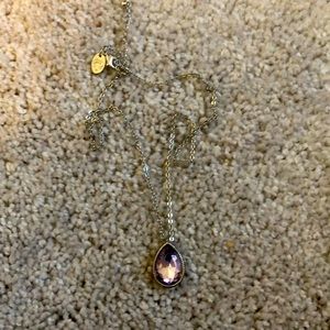 Purple gem necklace